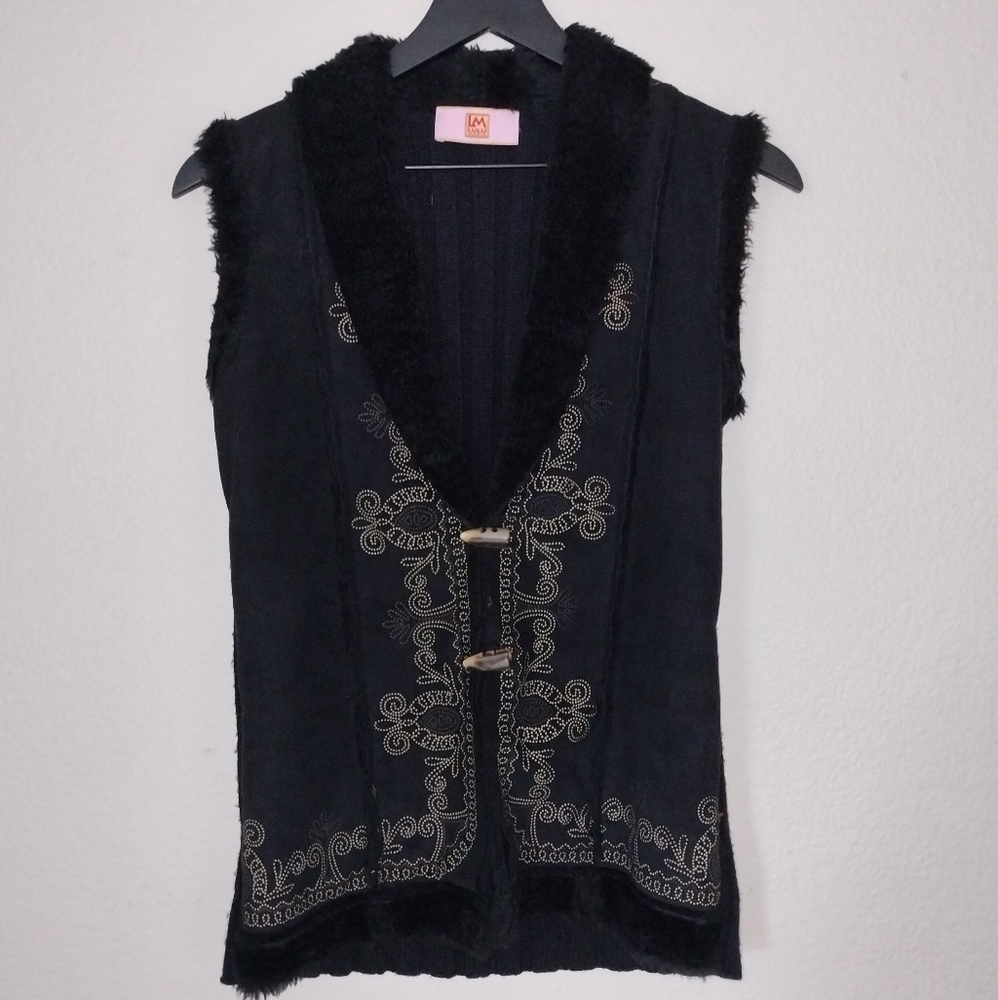 Lm Lulu Paris black Small/Medium sweater vest